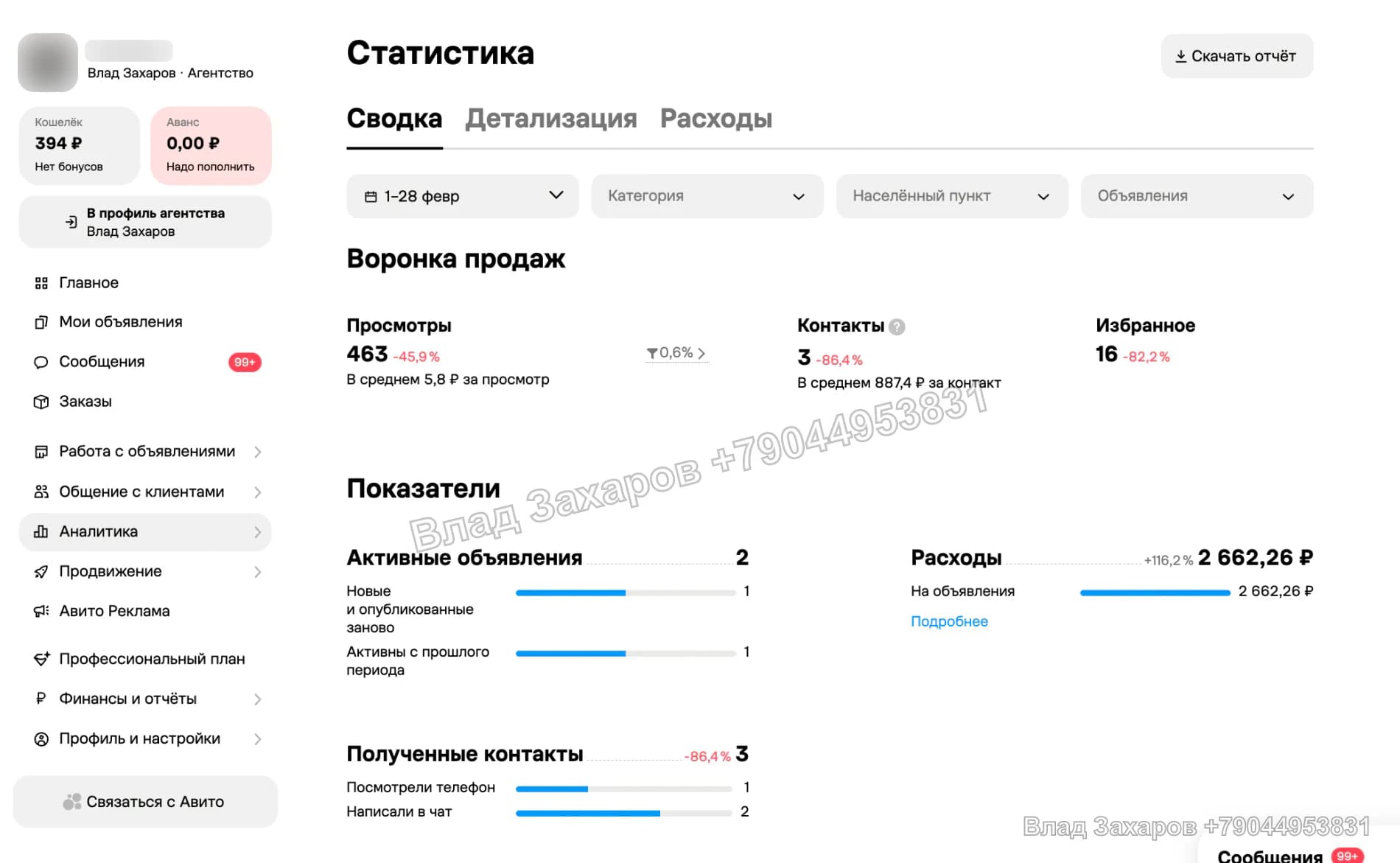 До упаковки — февраль — аренда манипулятора — рост с 3 до 52 контактов